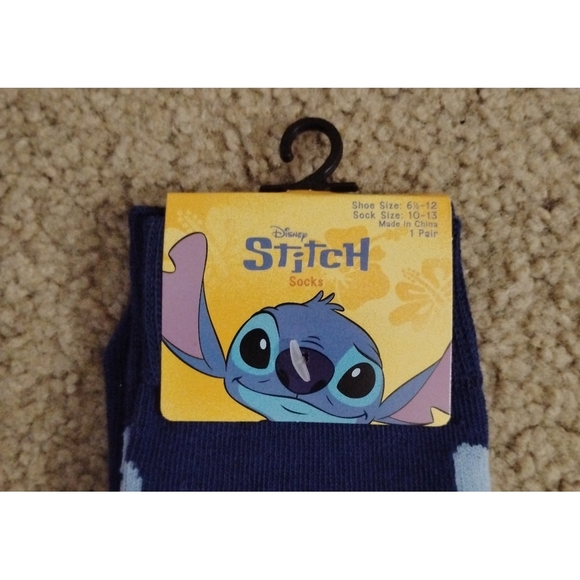 Disney Stitch Crew Socks - "Ohana" Comfort! - Picture 2 of 4